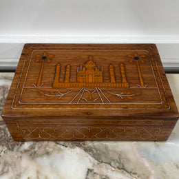 Inlaid Indian Camphor Wood Box