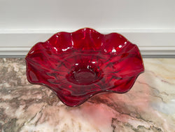 Vintage Red Glass Bowl | Antique & Vintage | Moonee Ponds Antiques | Australia Wide Delivery