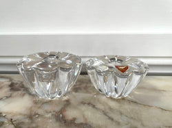 Pair of Orrefors Candle Holders | Antique & Vintage | Moonee Ponds Antiques | Australia Wide Delivery
