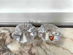 Pair of Orrefors Candle Holders | Antique & Vintage | Moonee Ponds Antiques | Australia Wide Delivery