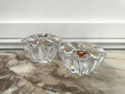 Pair of Orrefors Candle Holders | Antique & Vintage | Moonee Ponds Antiques | Australia Wide Delivery