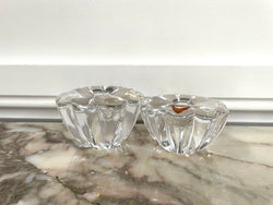 Pair of Orrefors Candle Holders | Antique & Vintage | Moonee Ponds Antiques | Australia Wide Delivery