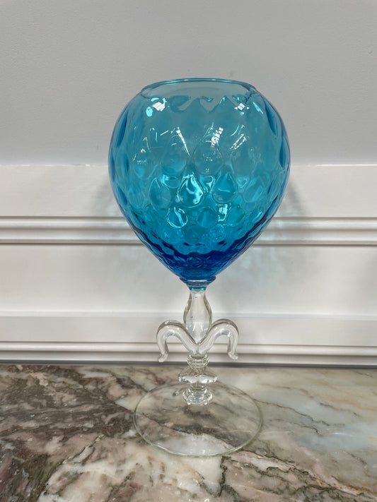 Vintage Italian Empoli Glass Vase