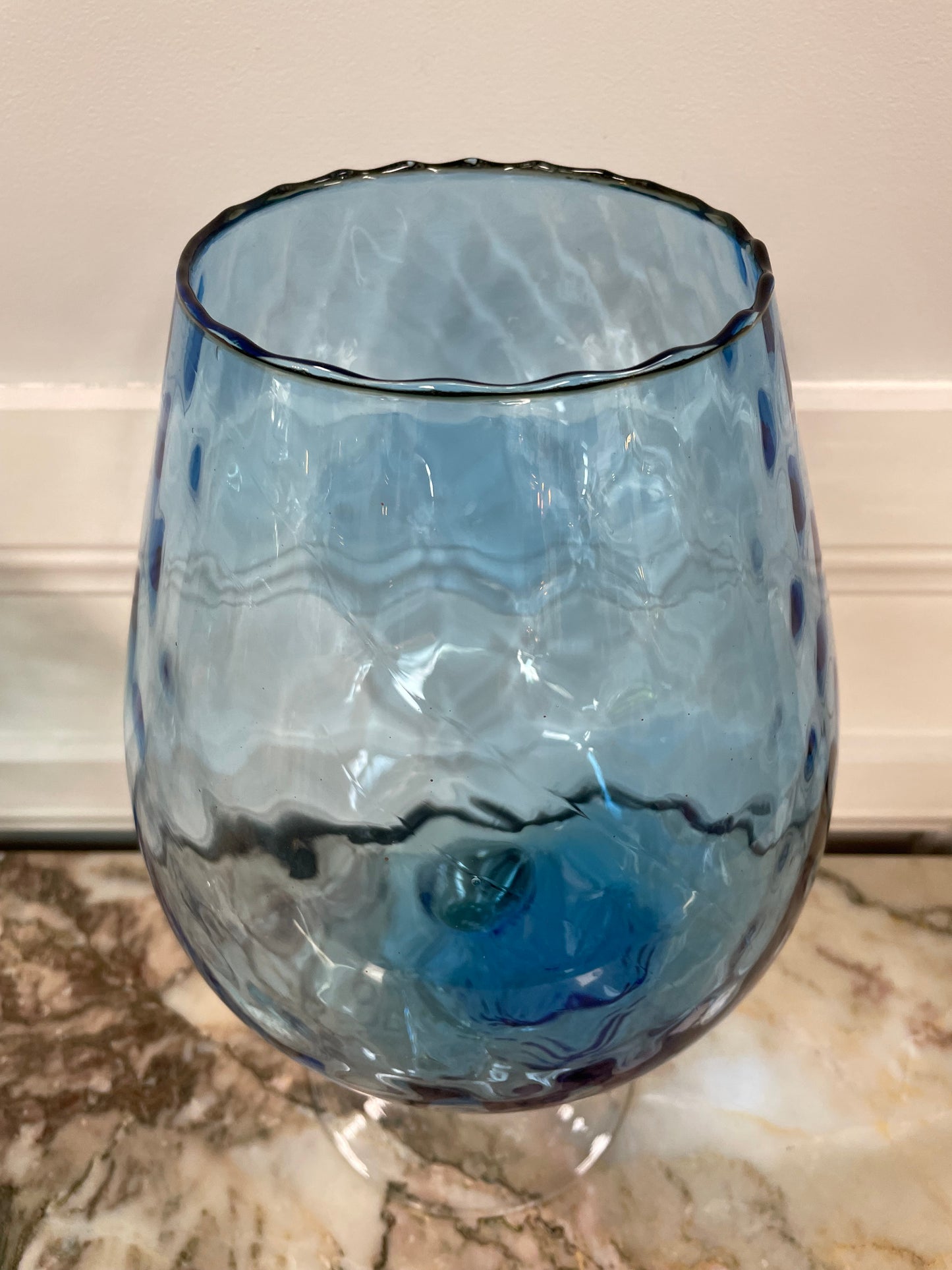 Vintage Italian Empoli Glass Bowl
