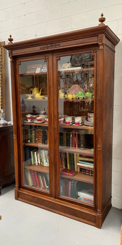 Elegant French Louis XVI Style Two Door Bookcase | Antique & Vintage | Moonee Ponds Antiques | Australia Wide Delivery