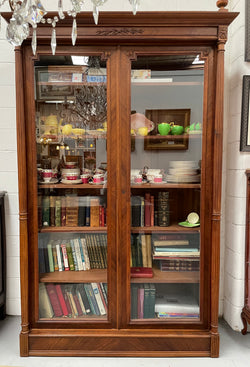 Elegant French Louis XVI Style Two Door Bookcase | Antique & Vintage | Moonee Ponds Antiques | Australia Wide Delivery