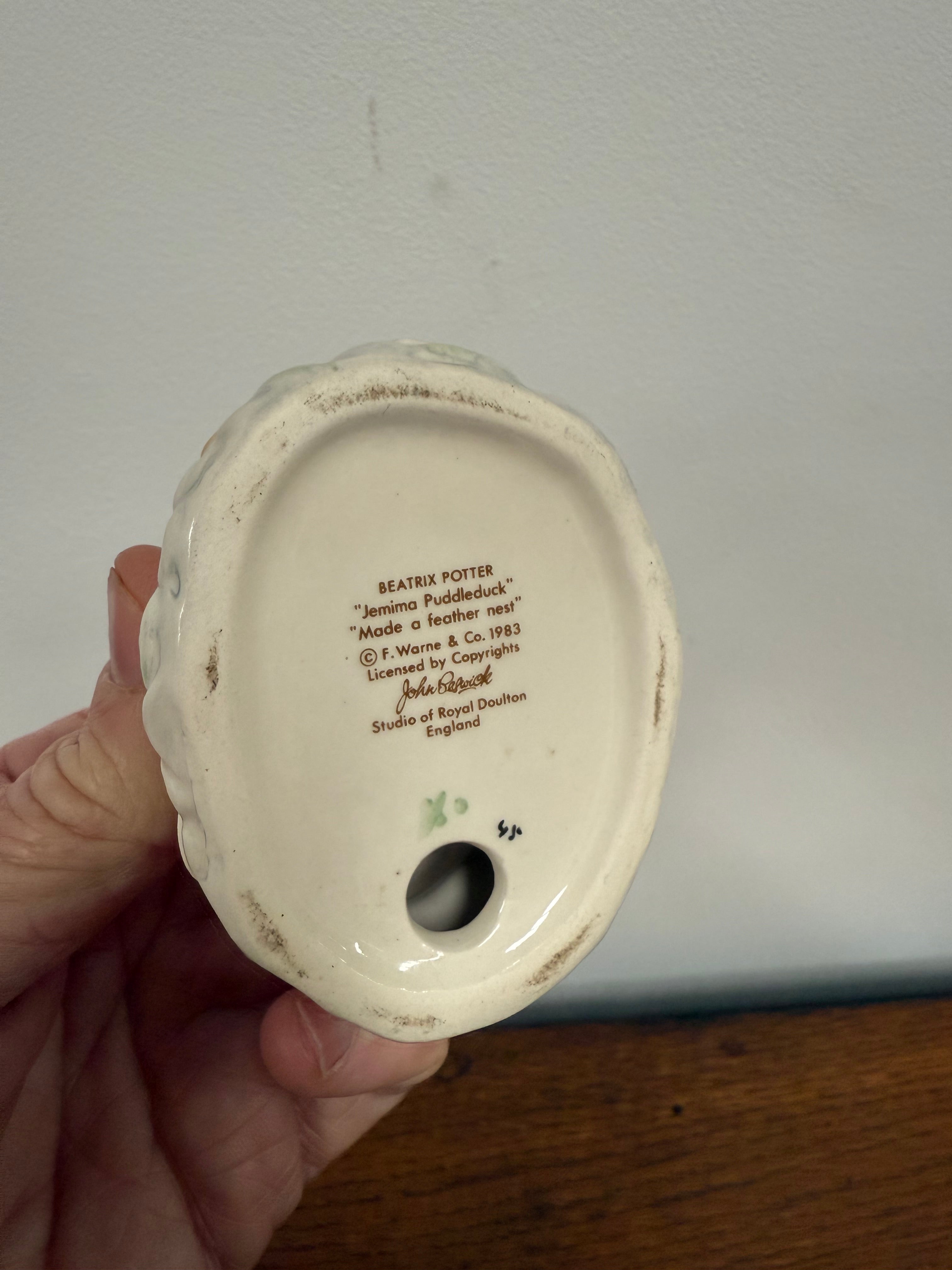 Beatrix Potter "Jemima Puddleduck Made A Feather Nest" | Antique & Vintage | Moonee Ponds Antiques | Australia Wide Delivery