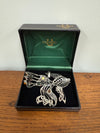 Unusual Sterling Silver & Amber Large Fish Pendant | Antique & Vintage | Moonee Ponds Antiques | Australia Wide Delivery