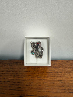 Cute Vintage Doggie Sterling Silver & Marcasite Brooch | Antique & Vintage | Moonee Ponds Antiques | Australia Wide Delivery