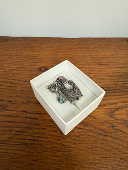 Cute Vintage Doggie Sterling Silver & Marcasite Brooch | Antique & Vintage | Moonee Ponds Antiques | Australia Wide Delivery