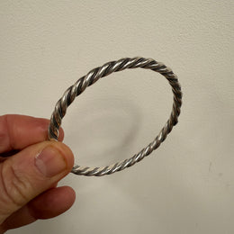 Very Attractive Sterling Silver Twist Bracelet