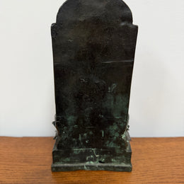Antique Bronze Statue of Goddess Tara On Throne