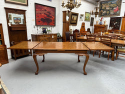 Beautiful French Parquetry Top Extension Table With Ball & Claw Feet | Antique & Vintage | Moonee Ponds Antiques | Australia Wide Delivery