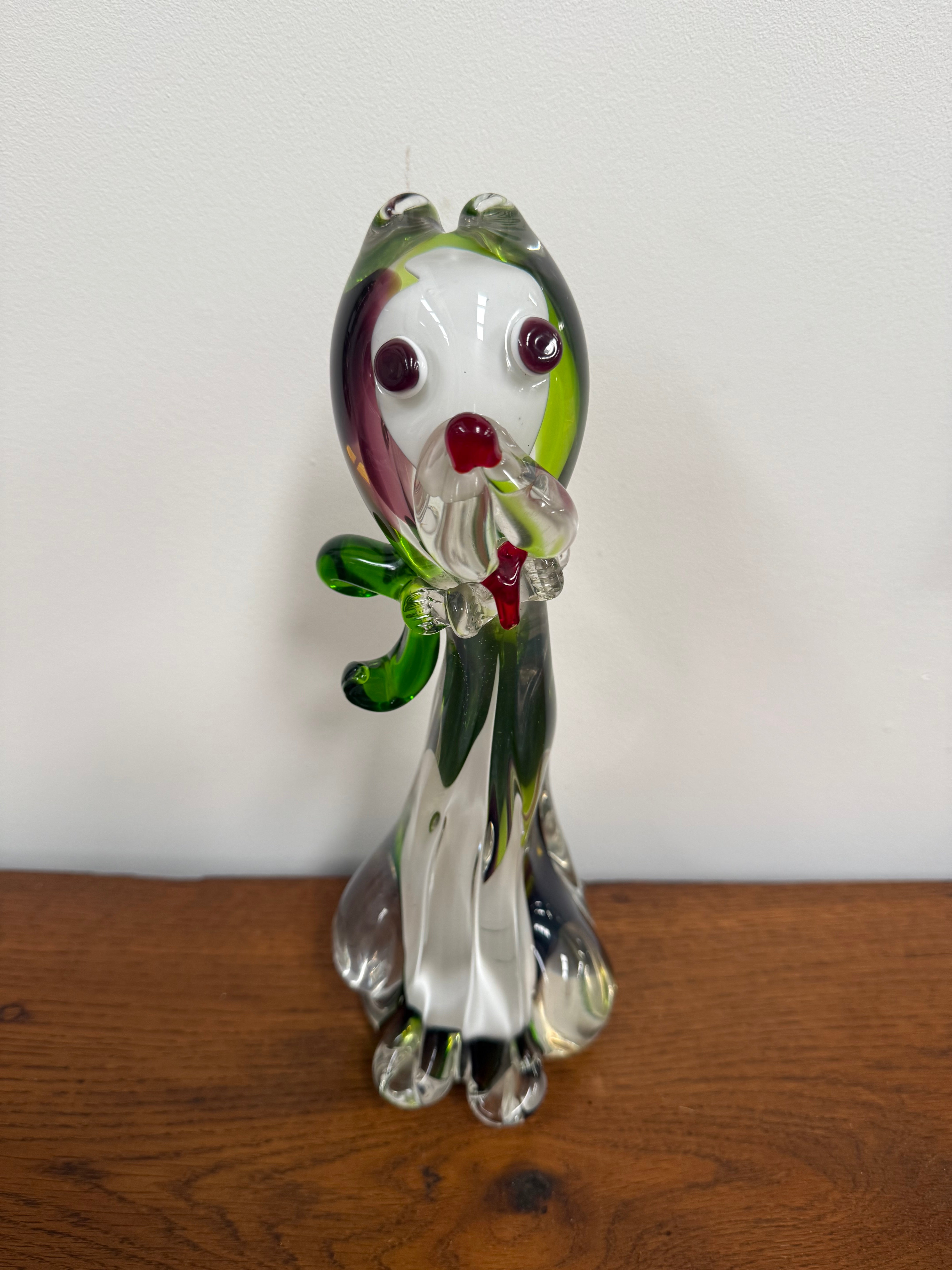 Vintage Murano Style Seguso Dog Figure | Antique & Vintage | Moonee Ponds Antiques | Australia Wide Delivery