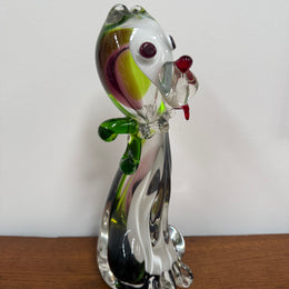 Vintage Murano Style Seguso Dog Figure