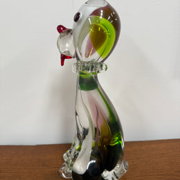 Vintage Murano Style Seguso Dog Figure