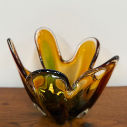 Tri-Colour Murano Finger Glass Vase