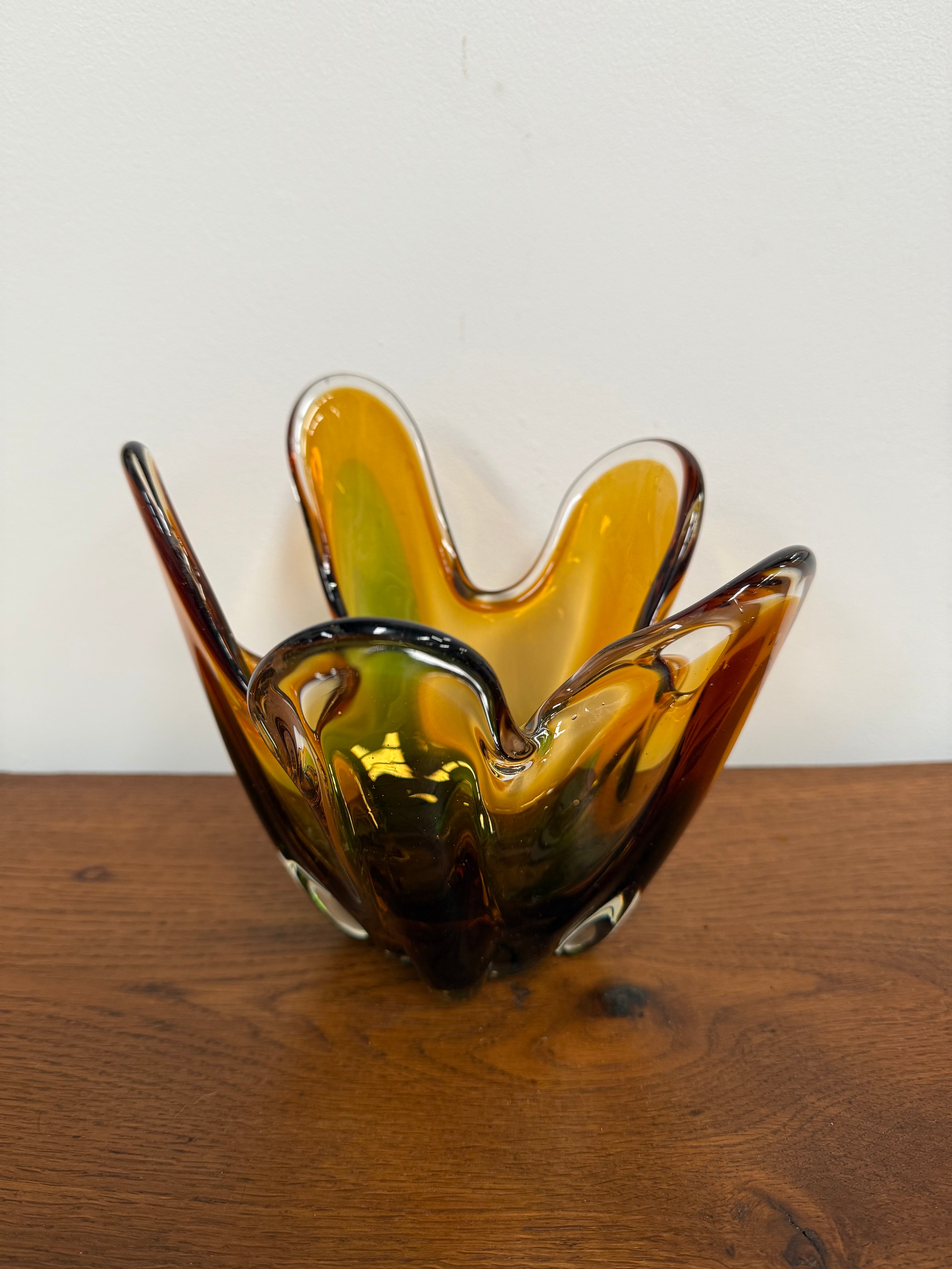 Tri-Colour Murano Finger Glass Vase | Antique & Vintage | Moonee Ponds Antiques | Australia Wide Delivery
