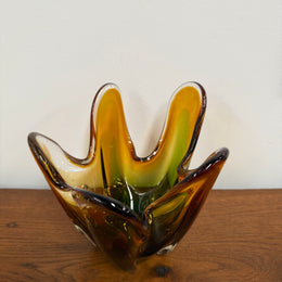 Tri-Colour Murano Finger Glass Vase