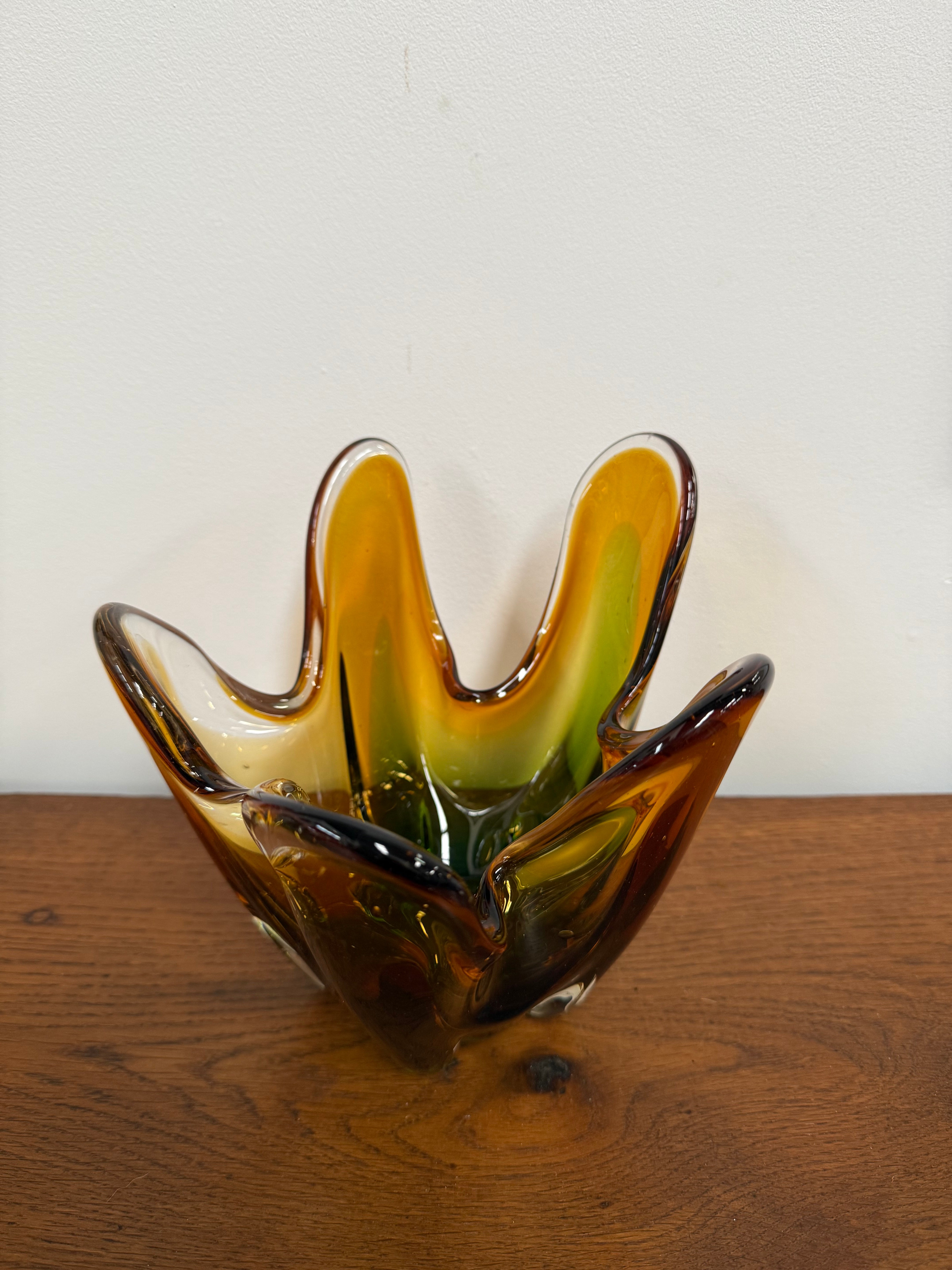 Tri-Colour Murano Finger Glass Vase | Antique & Vintage | Moonee Ponds Antiques | Australia Wide Delivery