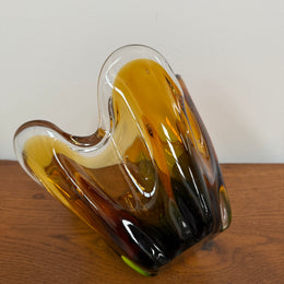 Tri-Colour Murano Finger Glass Vase