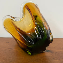 Tri-Colour Murano Finger Glass Vase