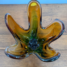 Tri-Colour Murano Finger Glass Vase