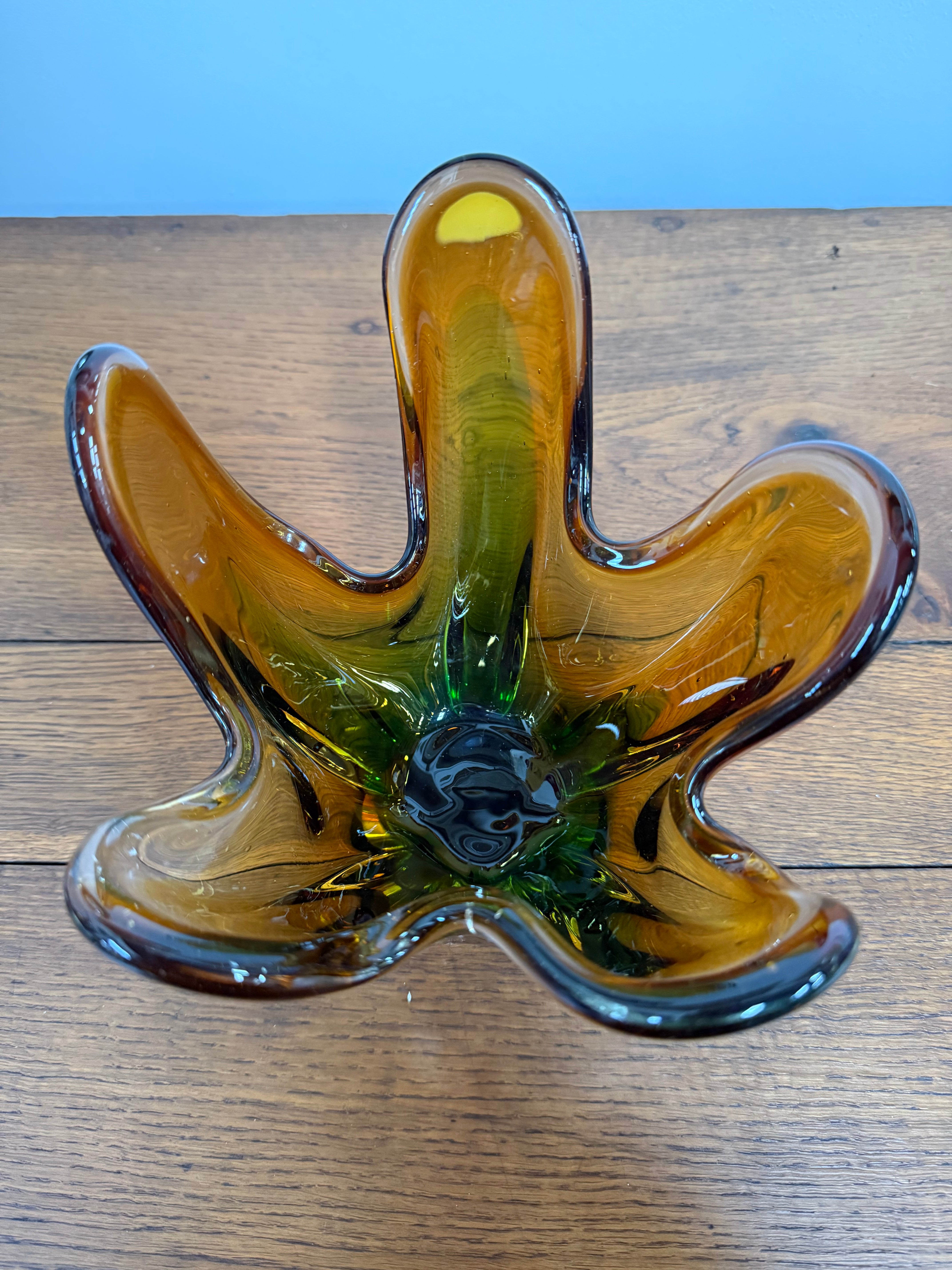 Tri-Colour Murano Finger Glass Vase | Antique & Vintage | Moonee Ponds Antiques | Australia Wide Delivery