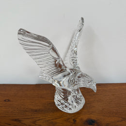Waterford Crystal Flying Bald Eagle Sculpture Figurine