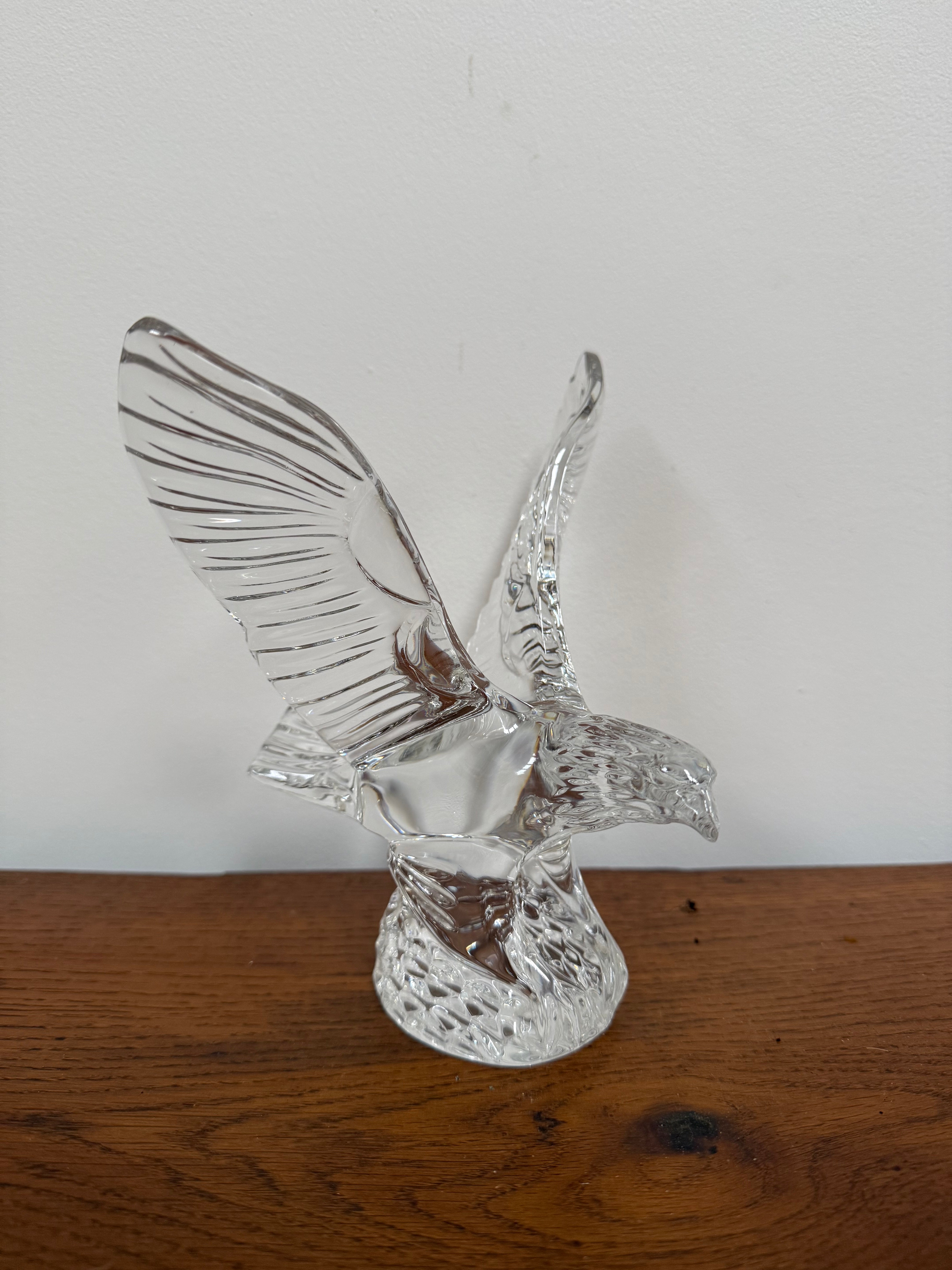 Waterford Crystal Flying Bald Eagle Sculpture Figurine | Antique & Vintage | Moonee Ponds Antiques | Australia Wide Delivery