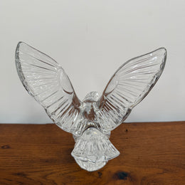 Waterford Crystal Flying Bald Eagle Sculpture Figurine