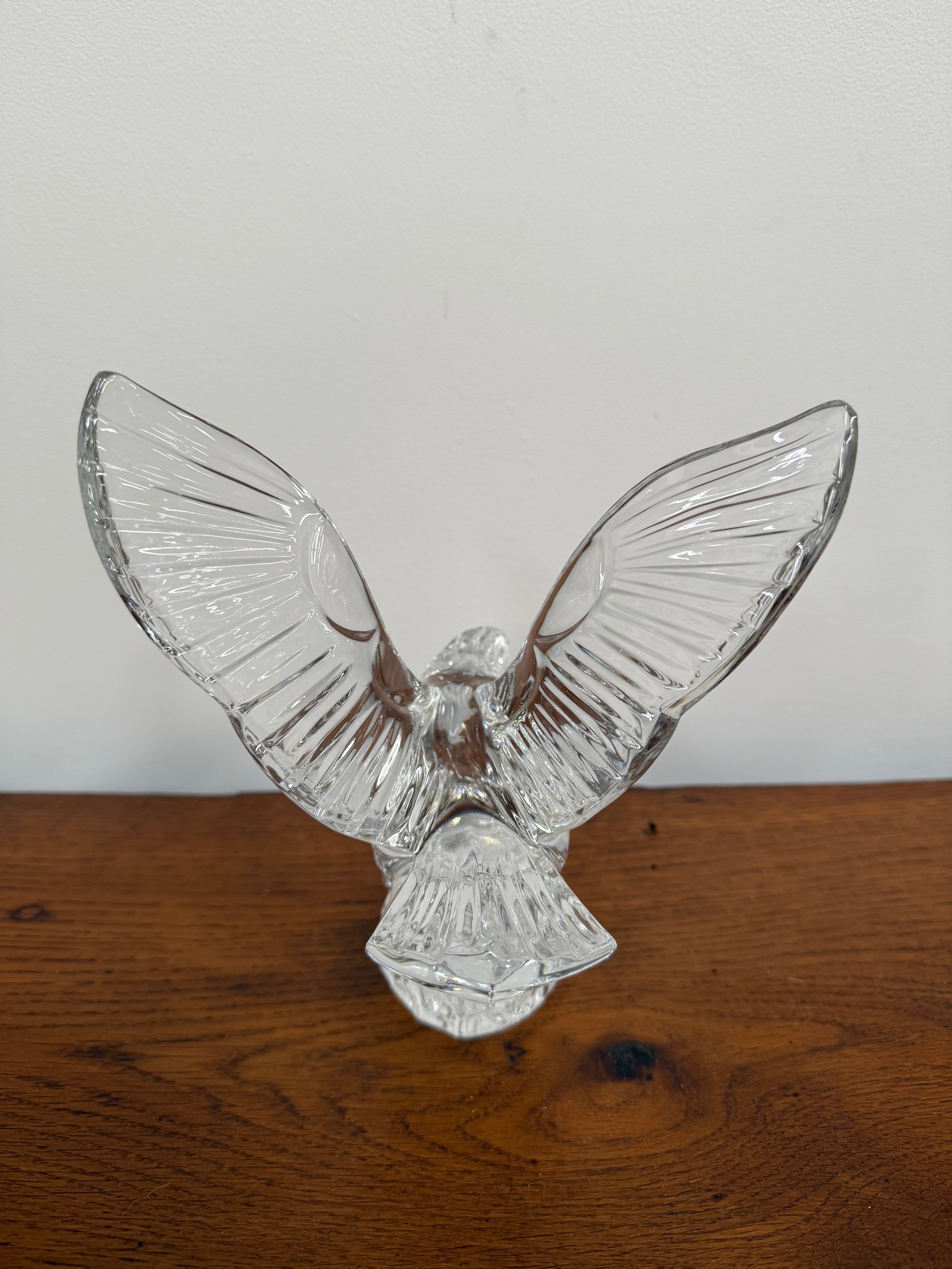 Waterford Crystal Flying Bald Eagle Sculpture Figurine | Antique & Vintage | Moonee Ponds Antiques | Australia Wide Delivery