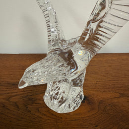 Waterford Crystal Flying Bald Eagle Sculpture Figurine