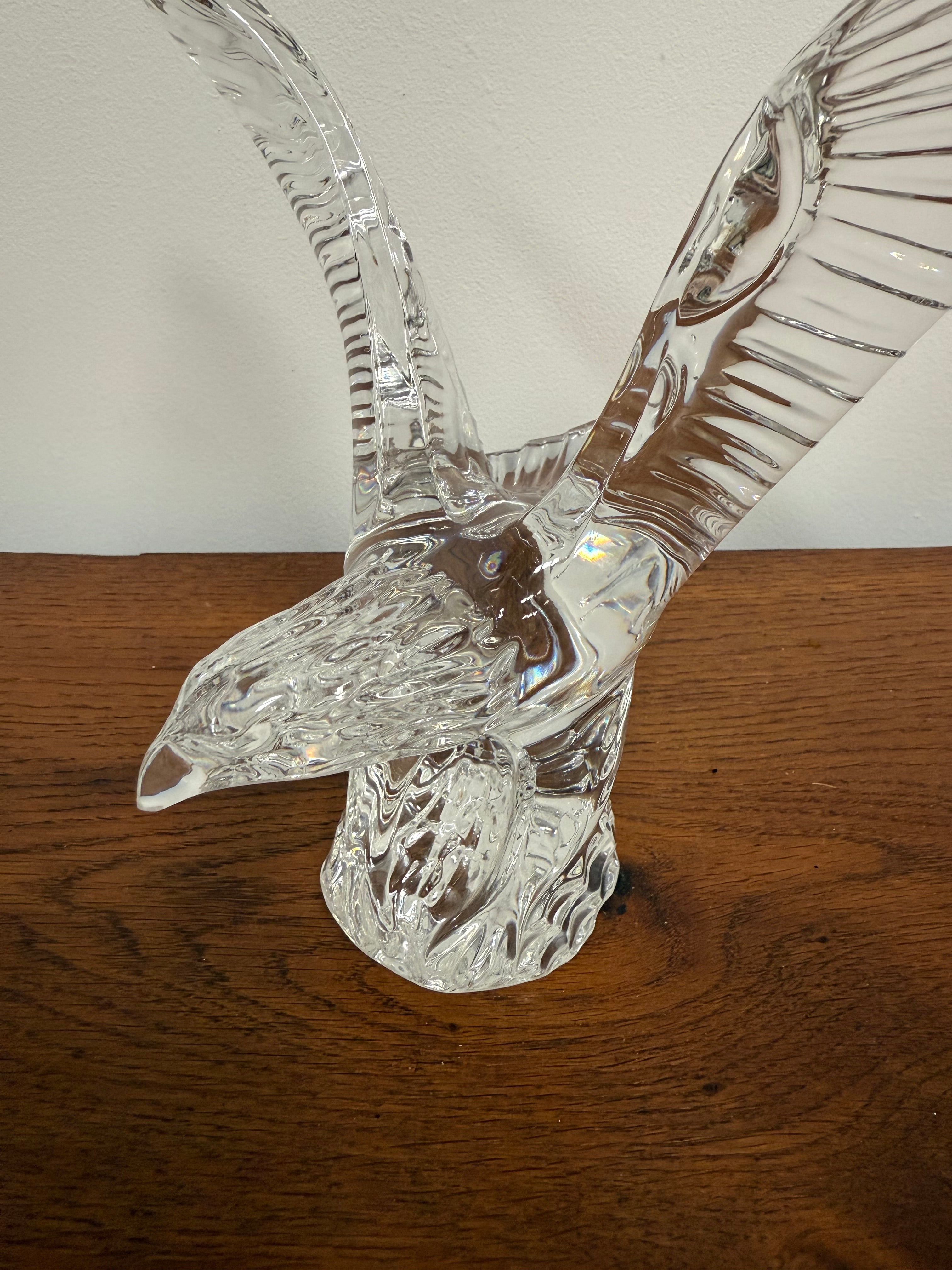 Waterford Crystal Flying Bald Eagle Sculpture Figurine | Antique & Vintage | Moonee Ponds Antiques | Australia Wide Delivery