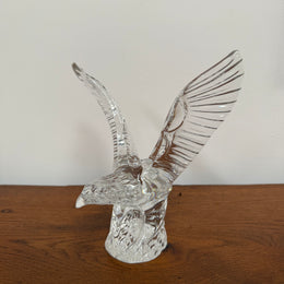 Waterford Crystal Flying Bald Eagle Sculpture Figurine
