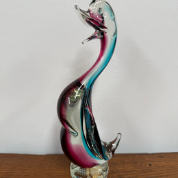 Vintage Murano Coloured Glass Duck