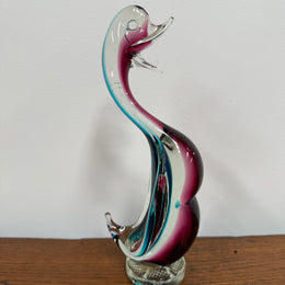 Vintage Murano Coloured Glass Duck