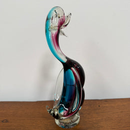 Vintage Murano Coloured Glass Duck