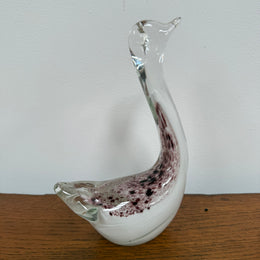Vintage Murano Glass Swan Figure