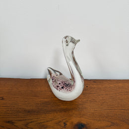 Vintage Murano Glass Swan Figure