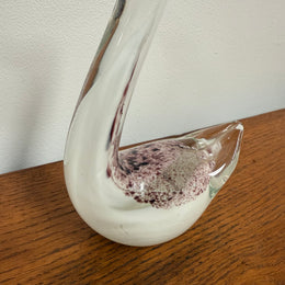 Vintage Murano Glass Swan Figure