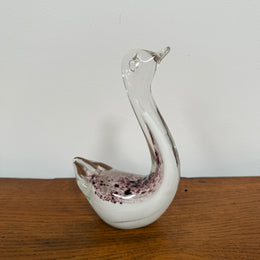 Vintage Murano Glass Swan Figure