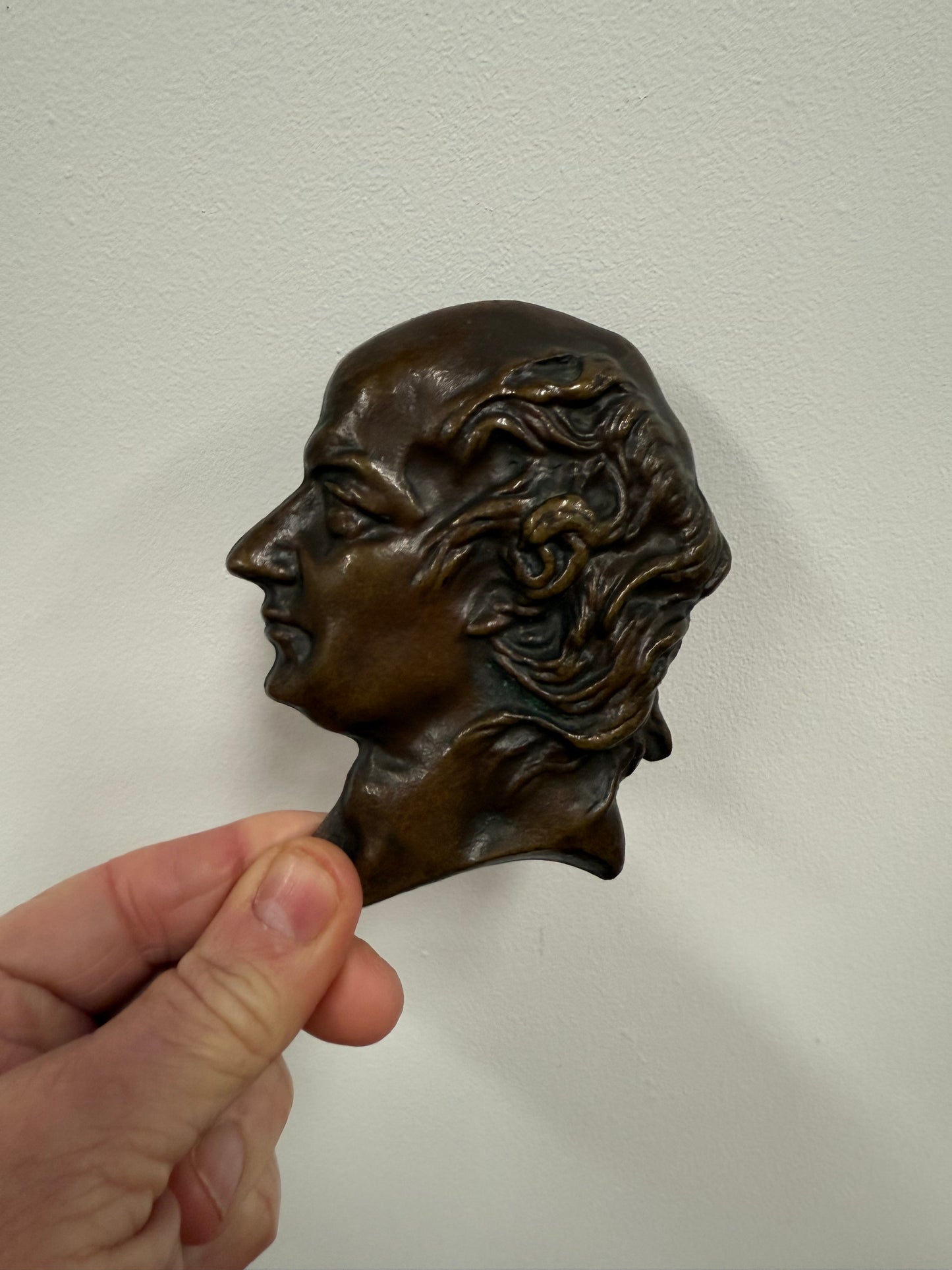 Bronze Wall Plaque French Poet Pierre Jean De Beranger