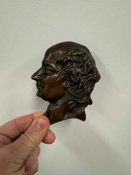 Bronze Wall Plaque French Poet Pierre Jean De Beranger