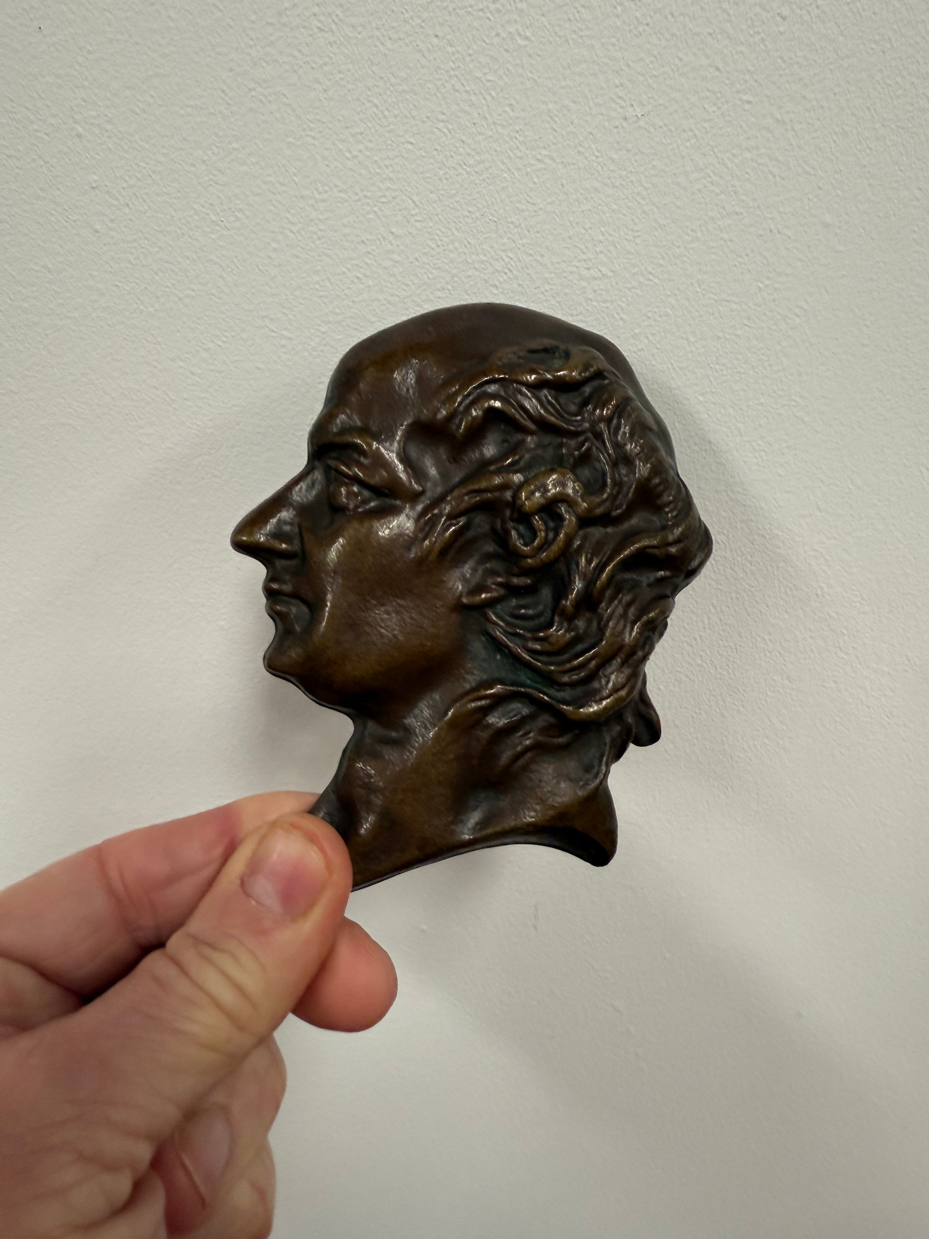 Bronze Wall Plaque French Poet Pierre Jean De Beranger | Antique & Vintage | Moonee Ponds Antiques | Australia Wide