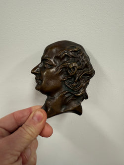 Bronze Wall Plaque French Poet Pierre Jean De Beranger | Antique & Vintage | Moonee Ponds Antiques | Australia Wide Delivery