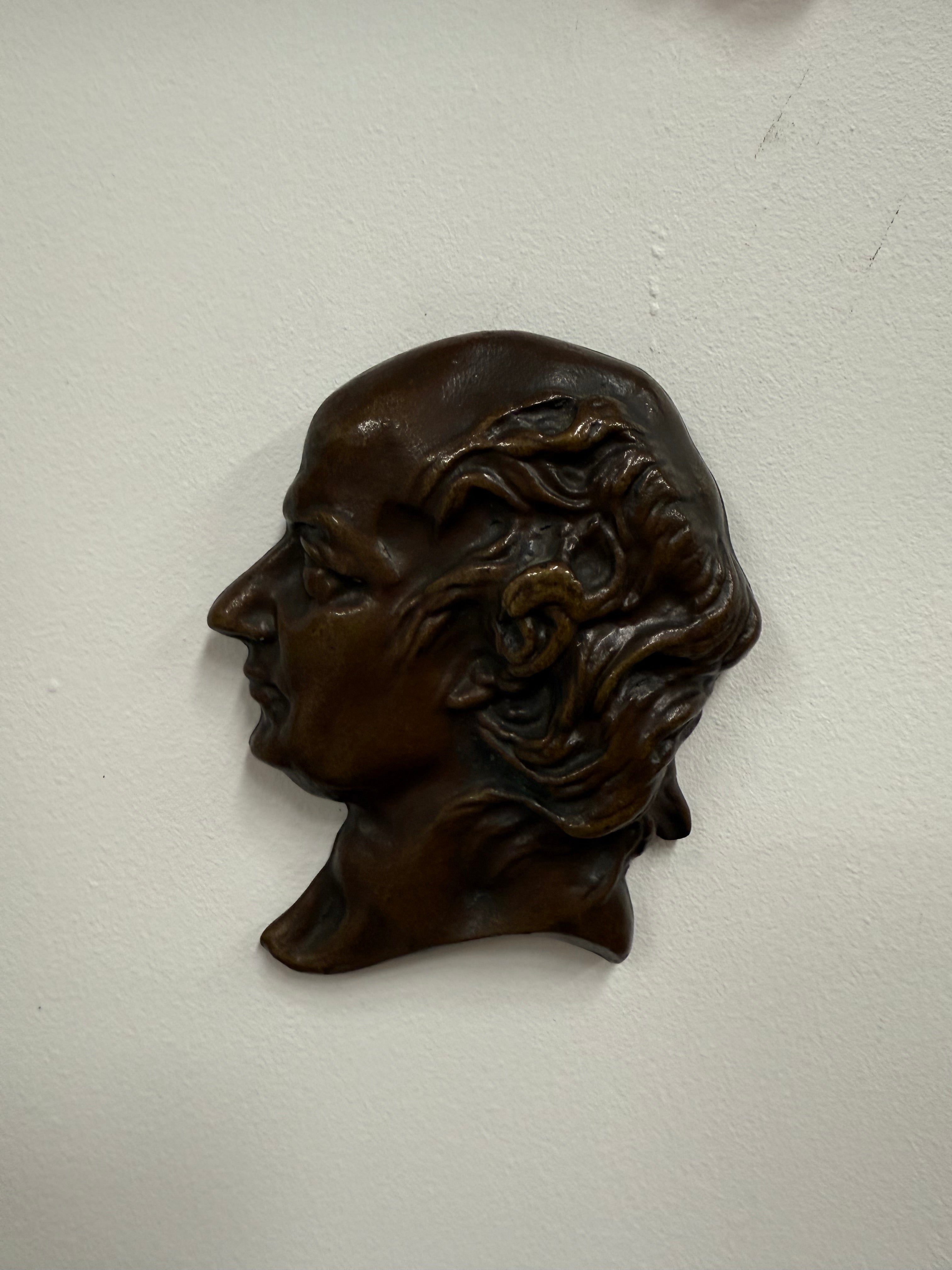Bronze Wall Plaque French Poet Pierre Jean De Beranger | Antique & Vintage | Moonee Ponds Antiques | Australia Wide