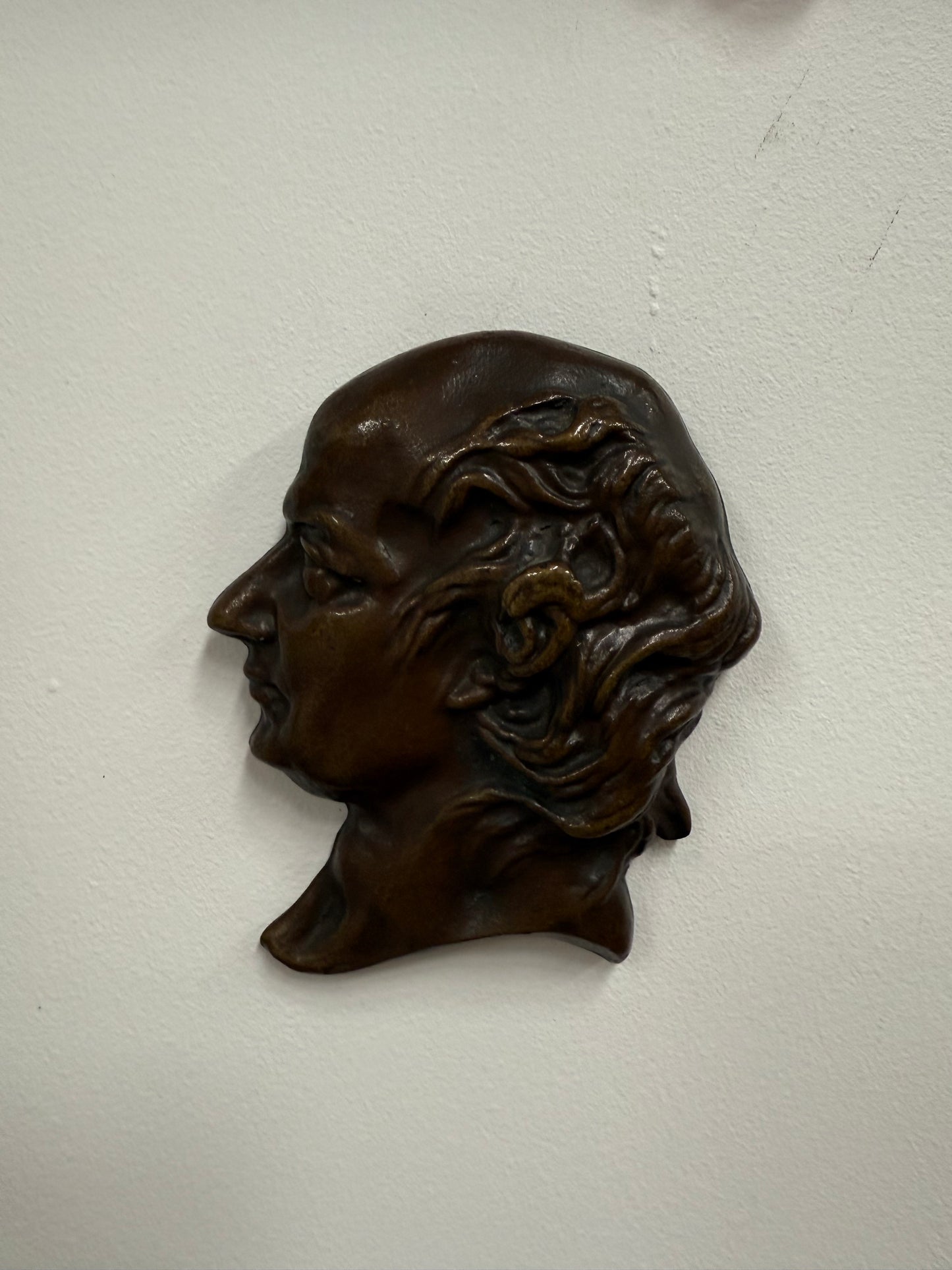 Bronze Wall Plaque French Poet Pierre Jean De Beranger