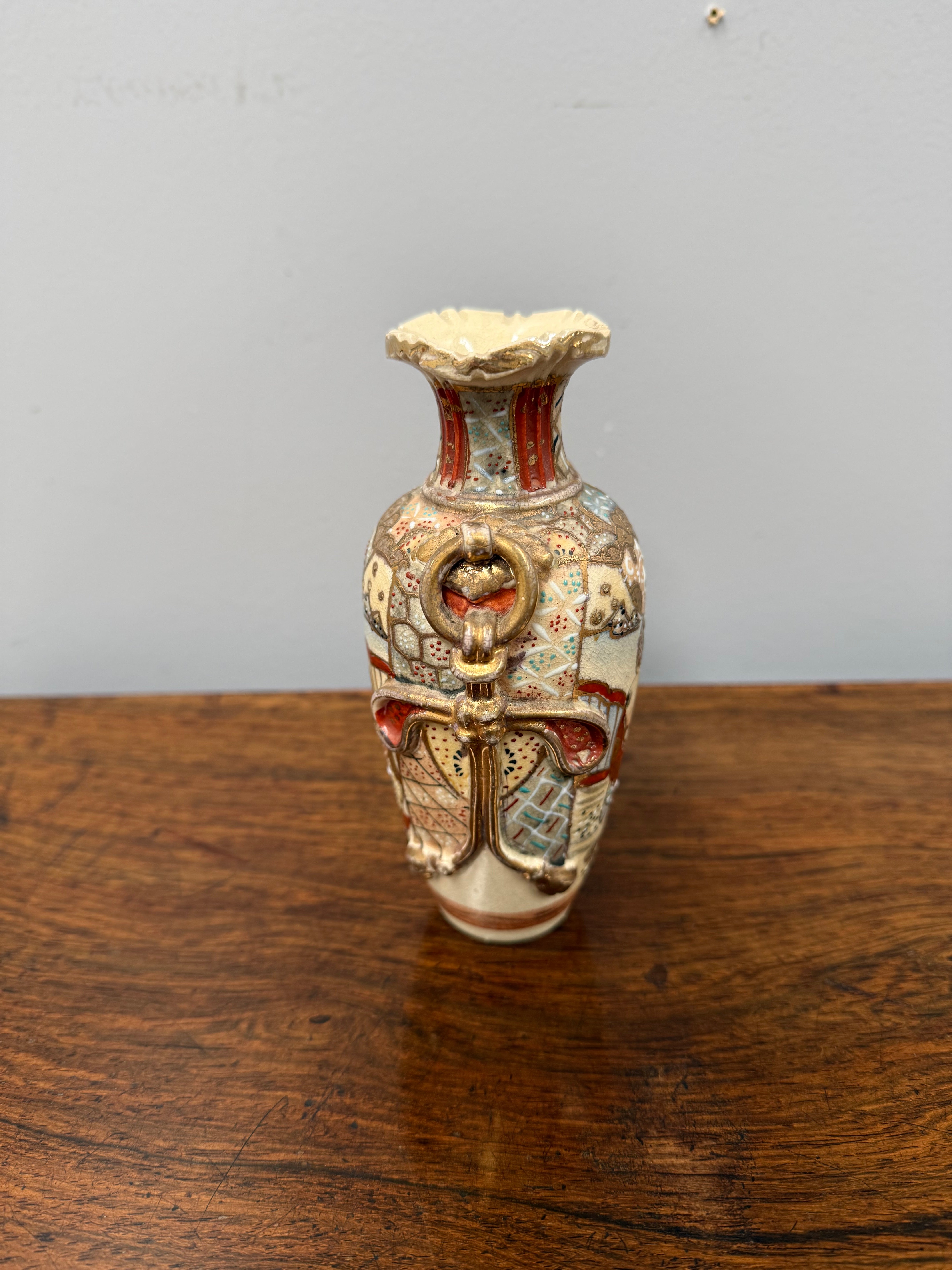 Antique Meiji Period Satsuma Vase