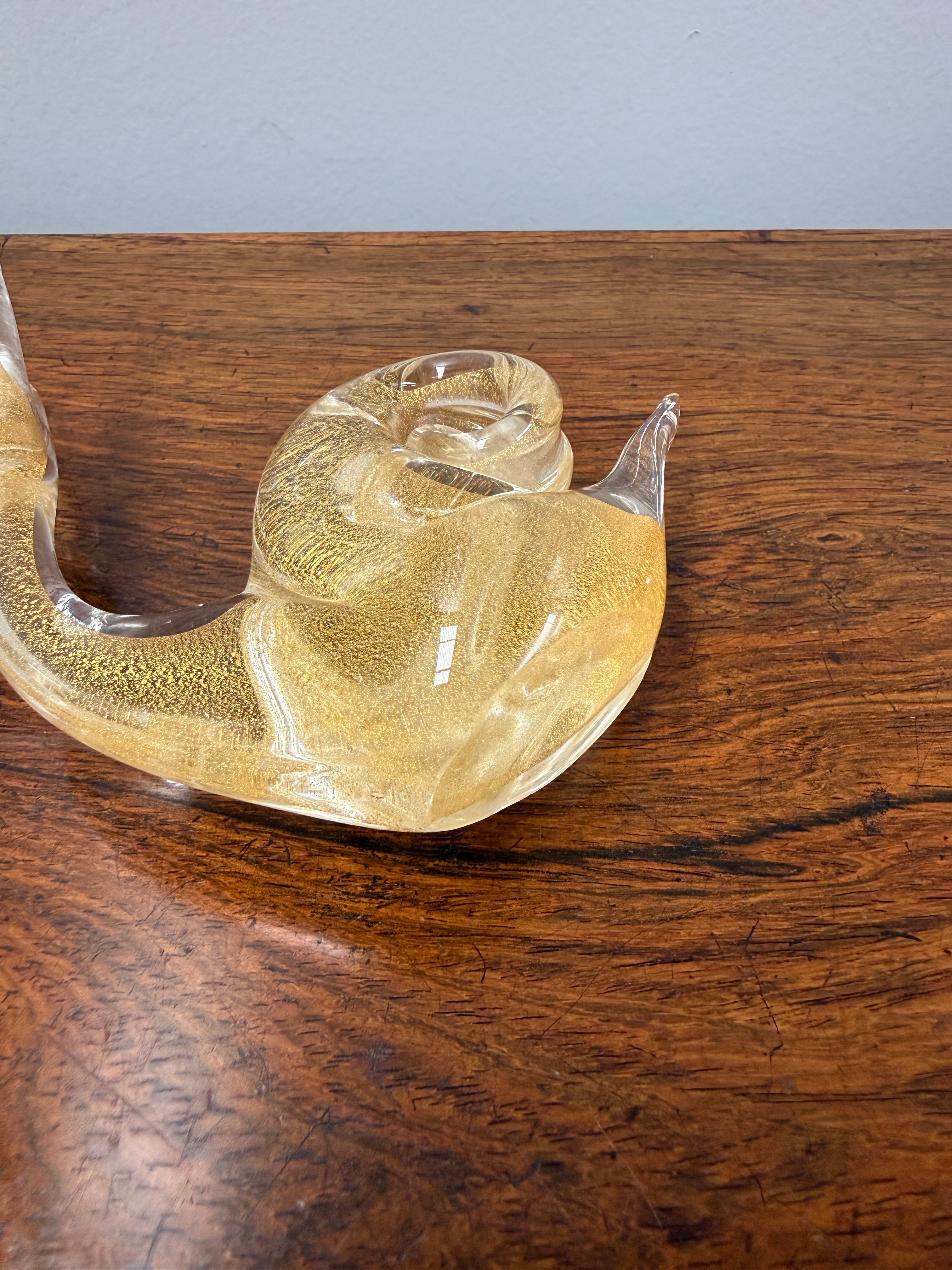 Vintage Murano Art Glass Snail